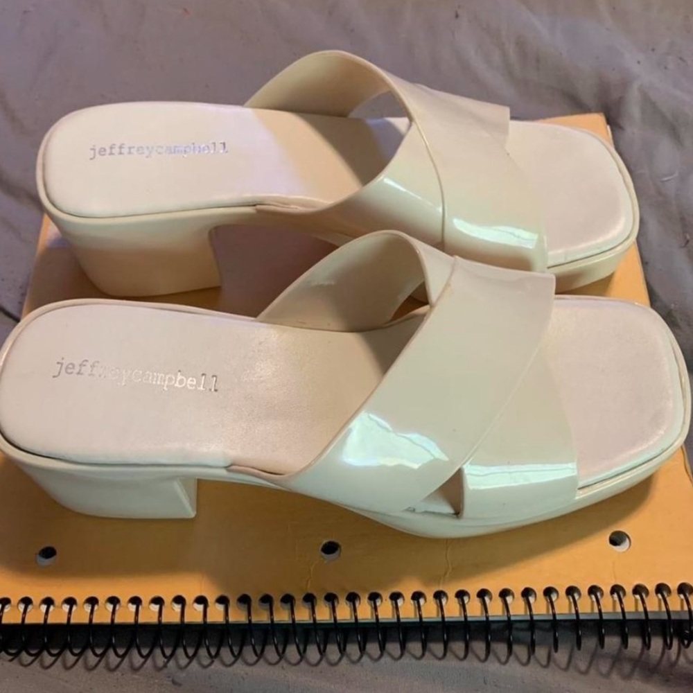 Jeffrey Campbell Off-White Platform Sandals
